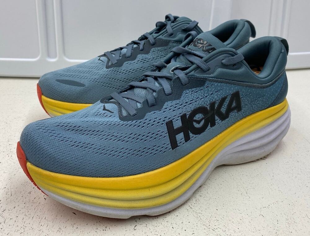 Men Hoka One One Bondi 8 athletic running shoes sneakers, 11D